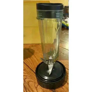 16 oz Cup with Lid and Extractor Blade for Nutri Ninja BL770 BL771 BL772 BL773CO